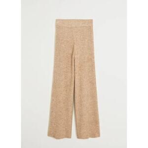MANGO Ribbed Knit Trousers Soul - M Brown